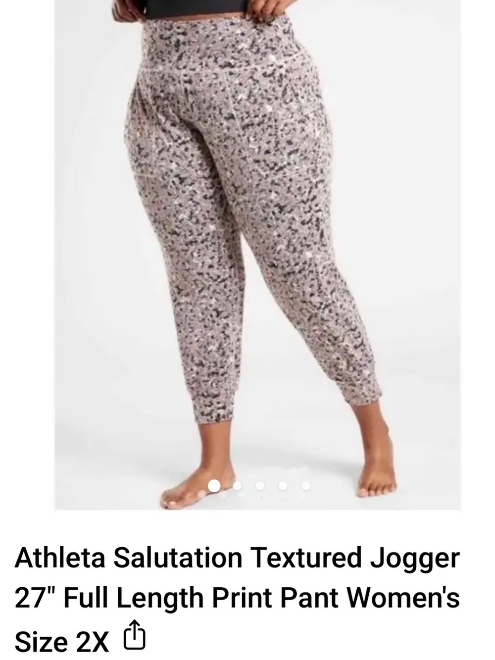 EUC Athleta Salutation Textured Jogger Size 2X Full length 27”